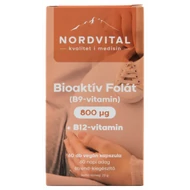 Nordvital Bioaktív Folát (B9-Vitamin) 800mcg - 60db