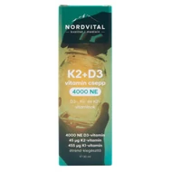 Nordvital D3+K2 Forte csepp 60 adag - 30ml