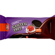 BOB'S GLUTÉNMENTES KAKAÓS KEKSZ EPER ÍZŰ KRÉMMEL TÖLTVE 64G