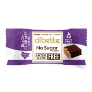 D. NAS laktóz-, pálma-, gluténmentes feketeribizlis krémmel töltött ostyakocka, kakaós étbevonó masszával mártva, hozzáadott cukor nélkül, édesítőszerekkel 10g