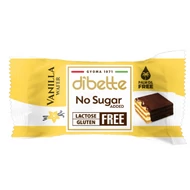 D. NAS laktóz-, pálma-, gluténmentes vanília ízű krémmel töltött ostyakocka, kakaós étbevonó masszával mártva, hozzáadott cukor nélkül, édesítőszerekkel 10g