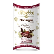 Dibette NAS Konyakmeggyes trüffelkrémmel töltött étcsokoládé desszert szaloncukor, hozzáadott cukor nélkül, édesítőszerekkel 220g LAKTÓZMENTES