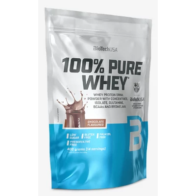 Biotech USA 100% Pure Whey tejsavó fehérjepor - 400 g