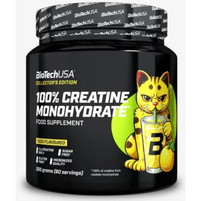 Biotech USA 100% Creatine Monohydrate - 300 g yuzu (limitált)