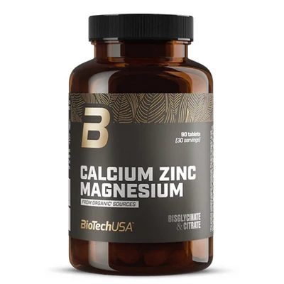 Biotech USA Calcium Zinc Magnesium from organic sources - 90 tabletta