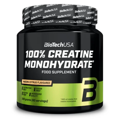 Biotech USA 100% Creatine Monohydrate - 300 g ízesített