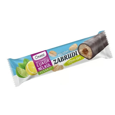 Cornexi zabrudi - citrom-lime töltelékkel töltött zabrúd kakaós bevonattal, édesítőszerrel 30 g