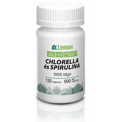 Dr. Lenkei Chlorella és Spirulina tabletta 120 tabletta
