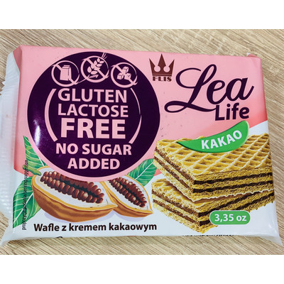 Lea life kakaós nápolyi glutén,cukor és laktóz mentes.95g.