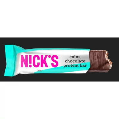 NICK'S Mint Choc mentás csokis proteinszelet 50G./gluténmentes/