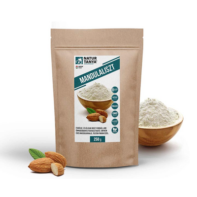 Natur Tanya® Mandulaliszt - Finom, édes ízű őrlemény, önmagában fogyasztva vagy lisztpótlóként. 250g