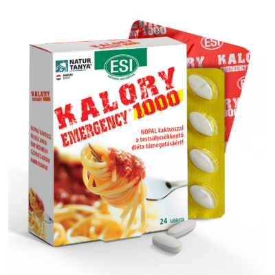 Natur Tanya® ESI® Kalory emergency tabletta – 4 oldalról támogatja a testsúlycsökkentő diéták eredményességét