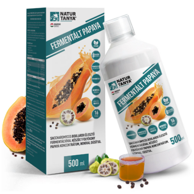 Natur Tanya® fermentált Papaya koncentrátum - Saccharomyces boulardii probiotikus élesztőgomba fermentációval