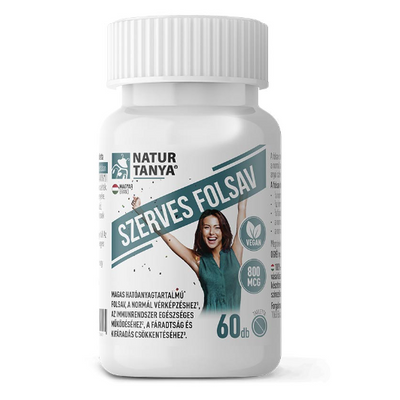 Natur Tanya® Szerves Folsav tabletta (M-vitamin) - Az öröm vitaminja! Fáradtság és kimerültség.