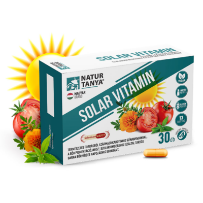 Natur Tanya® SOLAR VITAMIN - Világszabadalommal védett napozóvitamin, szoláriumozás, napozás vagy nap nélküli bőrpigmentációhoz