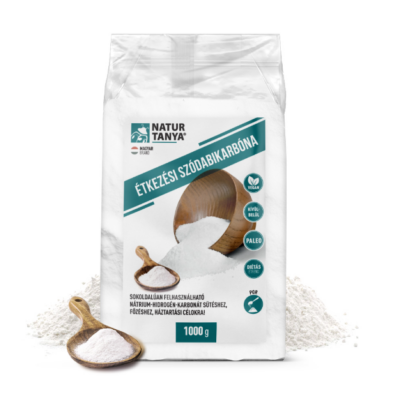 Natur Tanya® Étkezési Szódabikarbóna - Sokoldalúan felhasználható nátrium-hidrogén-karbonát sütéshez, főzéshez, háztartási célokra 1000g