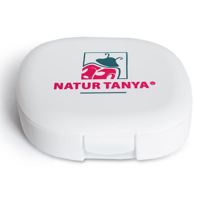 Natur Tanya® vitamintartó - 5 rekeszes tároló, tabletták, kemény és lágyzselatin kapszulák precíz adagolhatóságához