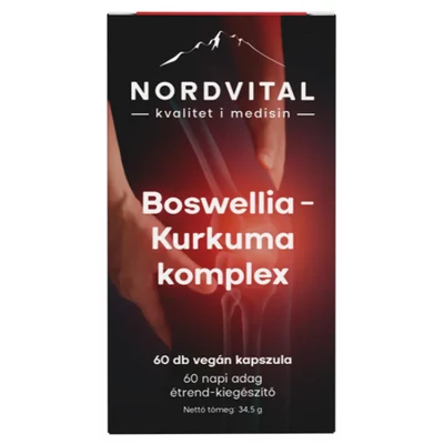 Nagyítás Nordvital Boswellia-Kurkuma Komplex - 60db