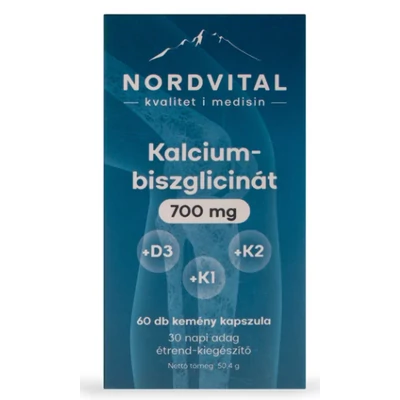 Nordvital Kalcium-biszglicinát 700mg - 60db