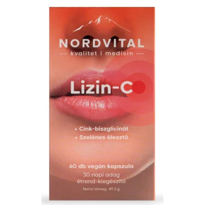 Nordvital Lizin-C szelénnel és cinkkel vegán kapszula - 60db