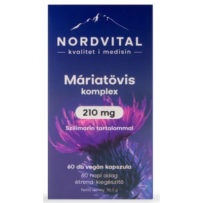 Nordvital Máriatövis komplex 210mg kapszula - 60db
