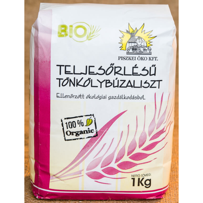 BIO PISZKEI TELJESŐRLÉSŰ TÖNKÖLYBÚZALISZT 1000G