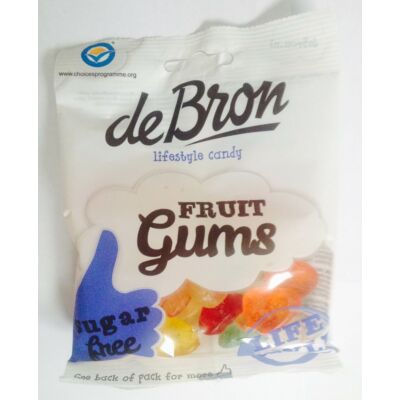 DeBron Fruit gums gluténmentes gumicukor 100 gr.