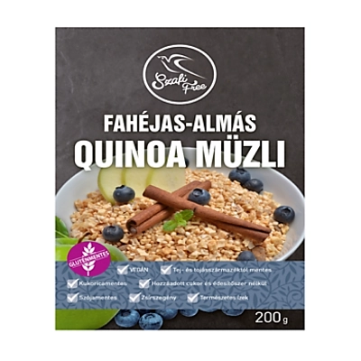 Szafi Free Fahéjas-Almás quinoa müzli 200g.
