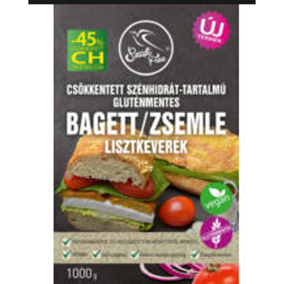 SZAFI FREE CSÖKKENTETT SZÉNHIDRÁT-TARTALMÚ BAGETT / ZSEMLE LISZTKEVERÉK (GLUTÉNMENTES) 1000 G