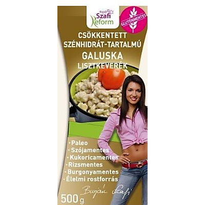 SZAFI REFORM GLUTÉNMENTES, CSÖKKENTETT SZÉNHIDRÁT-TARTALMÚ GALUSKA ÉS HÁZI TÉSZTA LISZTKEVERÉK (PALEO) 500G