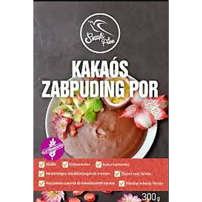 SZAFI FREE KAKAÓS ZABPUDING POR 300 G (GLUTÉNMENTES, TEJMENTES, TOJÁSMENTES, KUKORICAMENTES, SZÓJAMENTES)