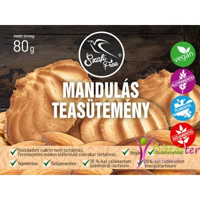 SZAFI FREE MANDULÁS TEASÜTEMÉNY (GLUTÉNMENTES) 80G