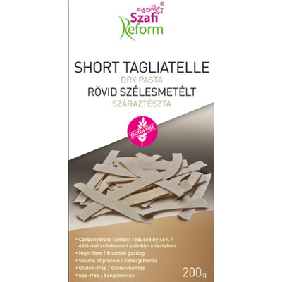 SZAFI REFORM RÖVID SZÉLESMETÉLT - SHORT TAGLIATELLE SZÁRAZTÉSZTA (GLUTÉNMENTES) 200G