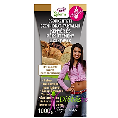Szafi Reform csökkentett szénhidrát-tartalmú paleo kenyér és péksütemény lisztkeverék 1000g.