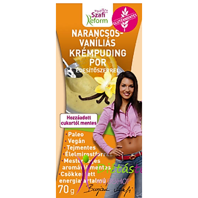 SZAFI REFORM NARANCSOS-VANÍLIÁS, KRÉMPUDING ÉDESÍTŐSZERREL 70G