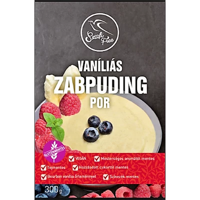 SZAFI FREE VANÍLIÁS ZABPUDING POR (GLUTÉNMENTES, TEJMENTES, TOJÁSMENTES) 300 G