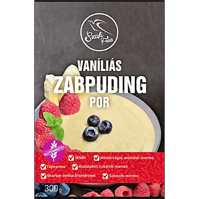 SZAFI FREE VANÍLIÁS ZABPUDING POR (GLUTÉNMENTES, TEJMENTES, TOJÁSMENTES) 300 G