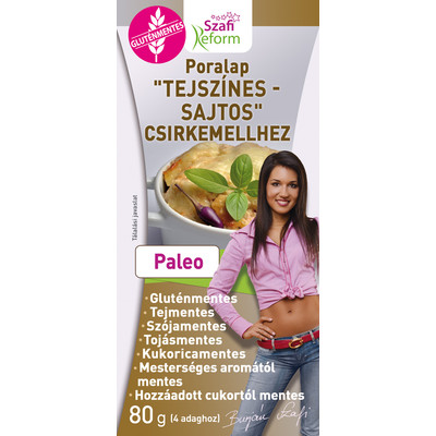 SZAFI REFORM PORALAP "TEJSZÍNES - SAJTOS" CSIRKEMELLHEZ (GLUTÉNMENTES) 80 G