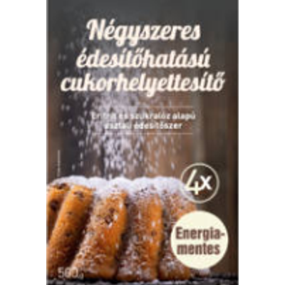 FM NÉGYSZERES ÉDESÍTŐHATÁSÚ CUKORHELYETTESÍTŐ (ERITRIT, SZUKRALÓZ ALAPÚ) 1000G