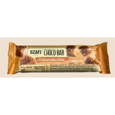 Szafi Life Choco bar Sóskaramellás szelet 30g (gluténmentes)