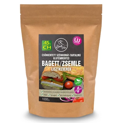 Szafi Free csökkentett szénhidrát-tartalmú bagett/zsemle lisztkeverék (gluténmentes) 1000 gr