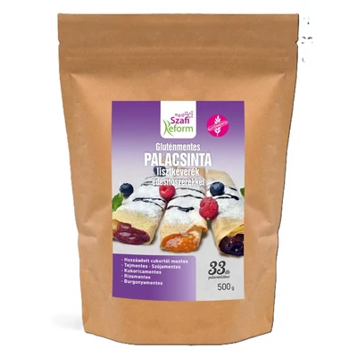 SZAFI REFORM GLUTÉNMENTES, SZÉNHIDRÁTCSÖKKENTETT PALACSINTA LISZTKEVERÉK (PALEO) 500G