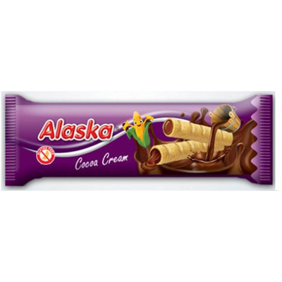 Alaska g.m. és tojásmentes kukricarudacska kakaós krémmel 18 g.