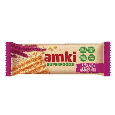 AMKI SUPERFOODS mézes szezámszelet amaranttal 33g.