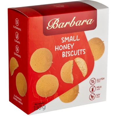 Barbara Mini mézes puszedli Gluténmentes sütemény 130g 
