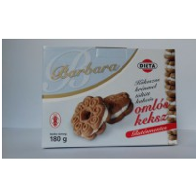 Barbara Kókuszos ízű krémmel töltött keksz 180g.