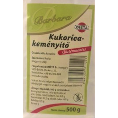 Barbara Kukoricakeményítő 500gr.