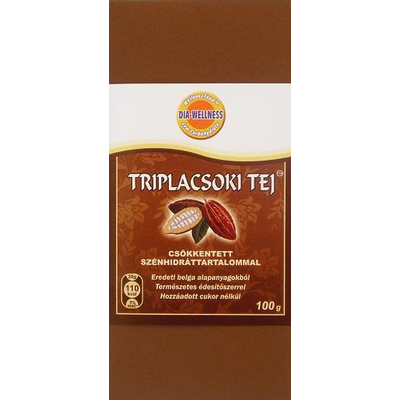 Dia-Wellness Triplacsoki tej táblás 100gr.
