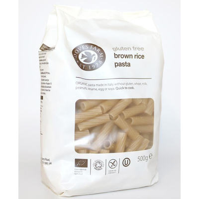 Doves Farm Free Bio Barna rizslisztes rövid cső tészta 500gr.