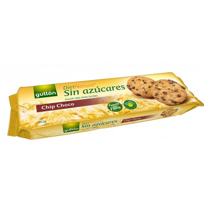Gullón DietNature Chip Choco cukormentes keksz csokoládé darabkákkal, édesítőszerrel 150 g